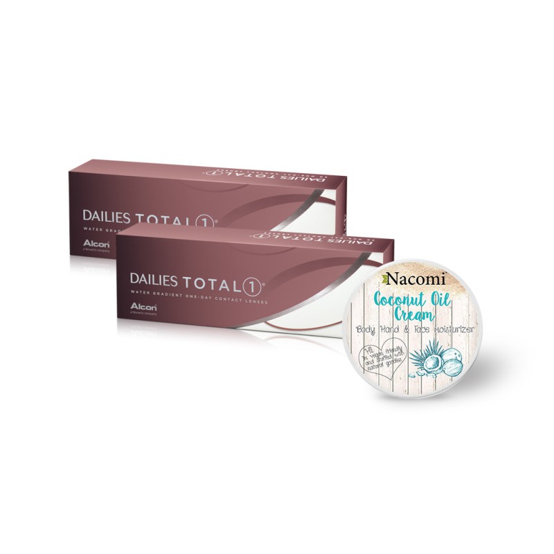 2x Dailies Total 1 - 60 soczewek - Krem kokosowy GRATIS 2x Dailies Total 1 - 60 soczewek - Krem kokosowy GRATIS