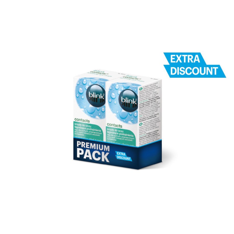 Krople do oczu Blink Contacts® Premium Pack Krople do oczu Blink Contacts® Premium Pack