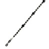 Łańcuszek do okularów koralik - czarny