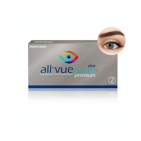 All Vue Colors Premium Plus - kolor Turquoise - 2 soczewki