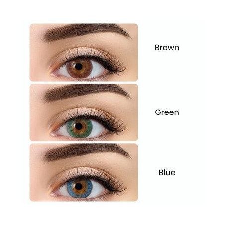 All Vue Colors Plus - kolor zielony - 2 soczewki