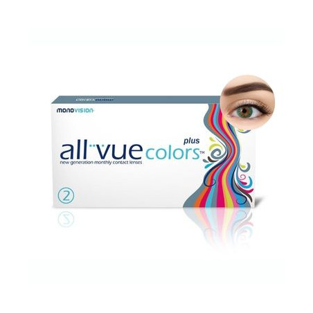 All Vue Colors Plus - kolor zielony - 2 soczewki
