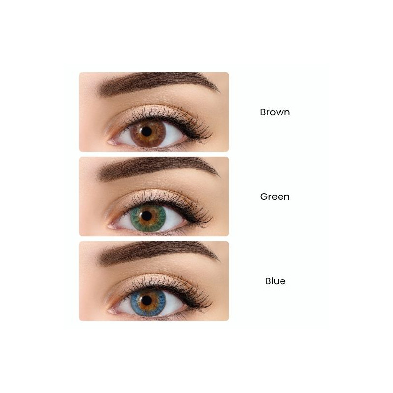 All Vue Colors Plus - kolor zielony - 2 soczewki