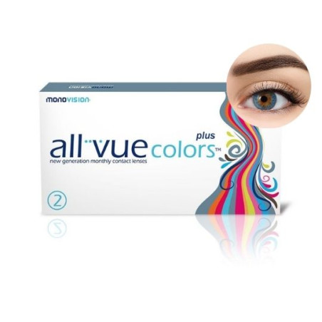 All Vue Colors Plus - kolor niebieski - 2 soczewki