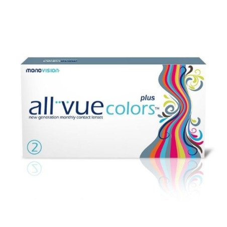 All Vue Colors Plus - kolor niebieski - 2 soczewki