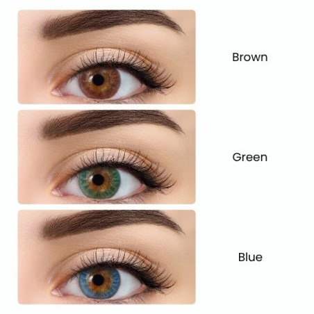 All Vue Colors Plus - kolor niebieski - 2 soczewki