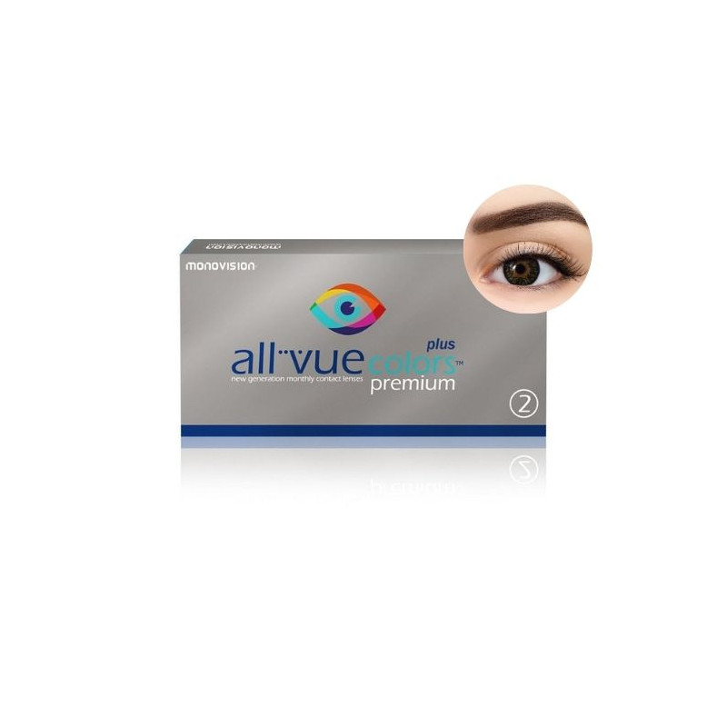 All Vue Colors Premium Plus - kolor Pure Black - 2 soczewki