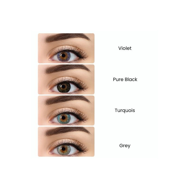 All Vue Colors Premium Plus - kolor Pure Black - 2 soczewki