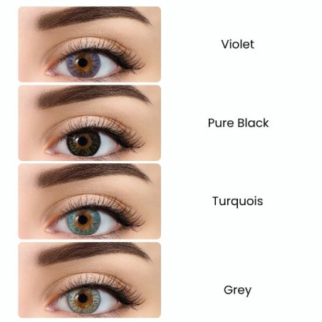 All Vue Colors Premium Plus - kolor Pure Black - 2 soczewki