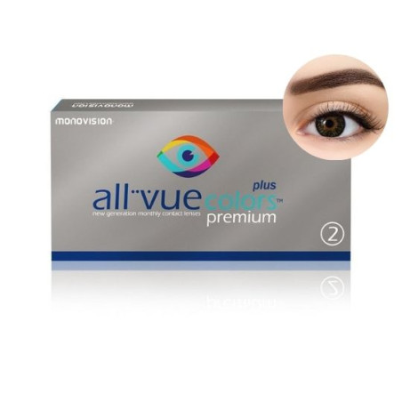 All Vue Colors Premium Plus - kolor Pure Black - 2 soczewki
