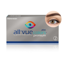 All Vue Colors Premium Plus - soczewki zerówki szare 2 szt.