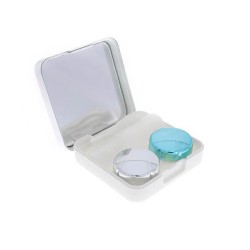 Kolorowe etui z lusterkiem i pęsetą - Silver Kolorowe etui z lusterkiem i pęsetą - Silver