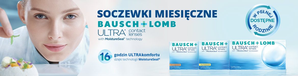 Baner soczewki miesięczne Bausch+Lomb Ultra